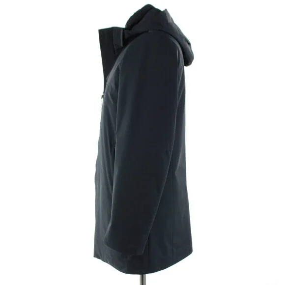 Cardinal of Canada NWT Nylon Blend Down Hooded Jacket Size Large US In Blue